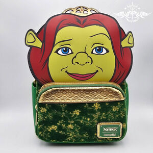 Loungefly DreamWorks Shrek Princess Fiona Green Gold Mini Backpack Bag New